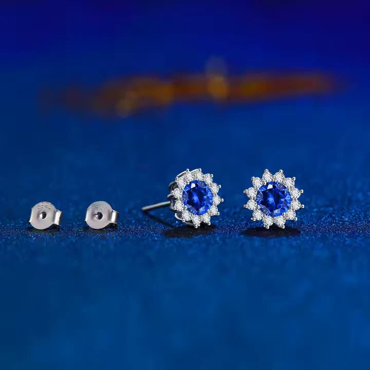 Tanzanite Glow Studs | 925 Sterling Silver earrings
