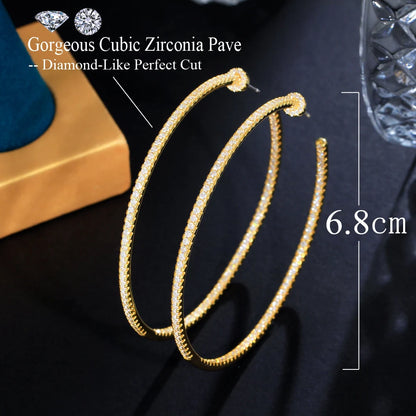 Luxe Loop Shine Hoops | Rhodium Plated &amp; 18K Gold Plated