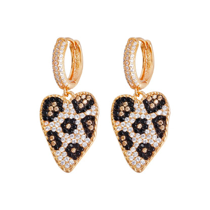 Leopard Heart Huggies – Wild print meets golden glam