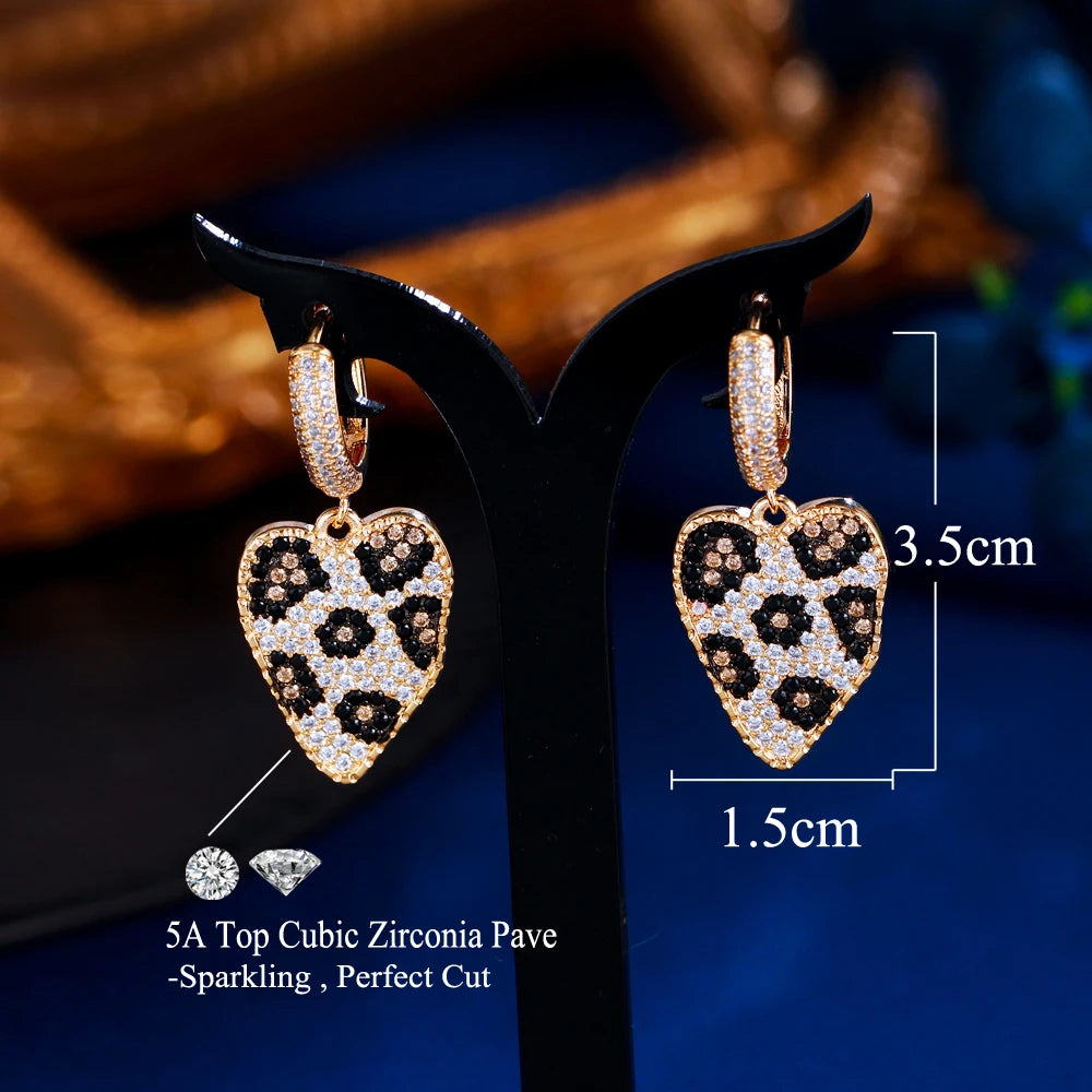 Leopard Heart Huggies – Wild print meets golden glam