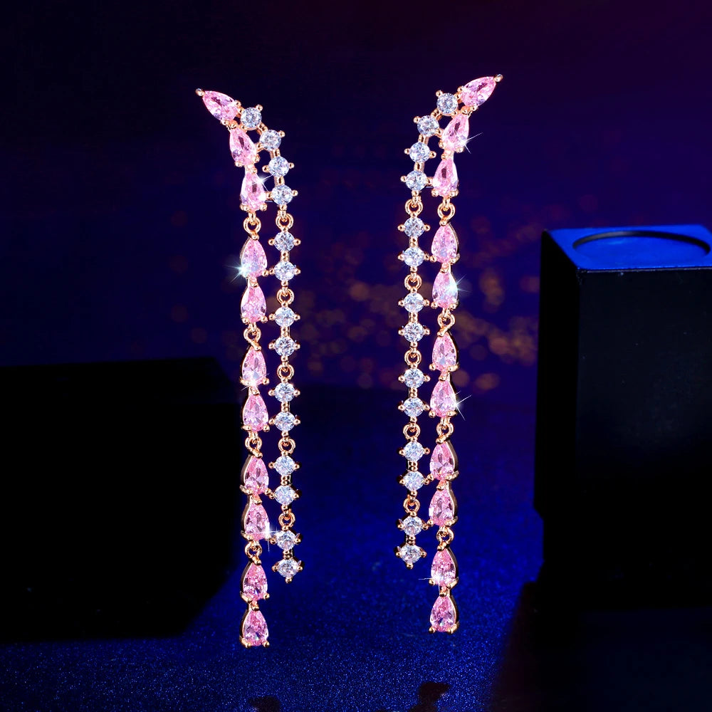 Blush Tassel Glow Drops | Delicate, feminine, and undeniably eye-catching.