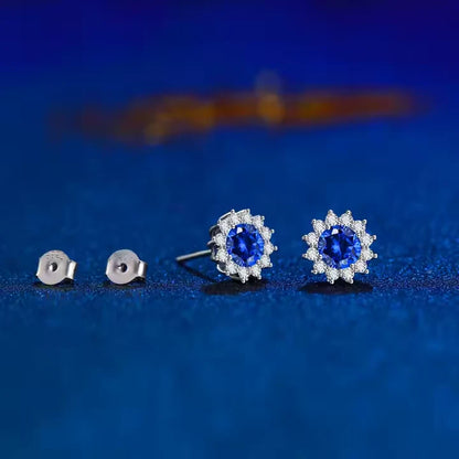 Tanzanite Glow Studs | 925 Sterling Silver earrings