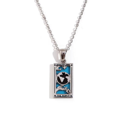 The World Tarot Pendant – 18K Gold Necklace