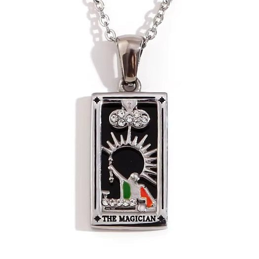 The Magician Tarot Pendant – 18K Gold Necklace of Power & Possibility