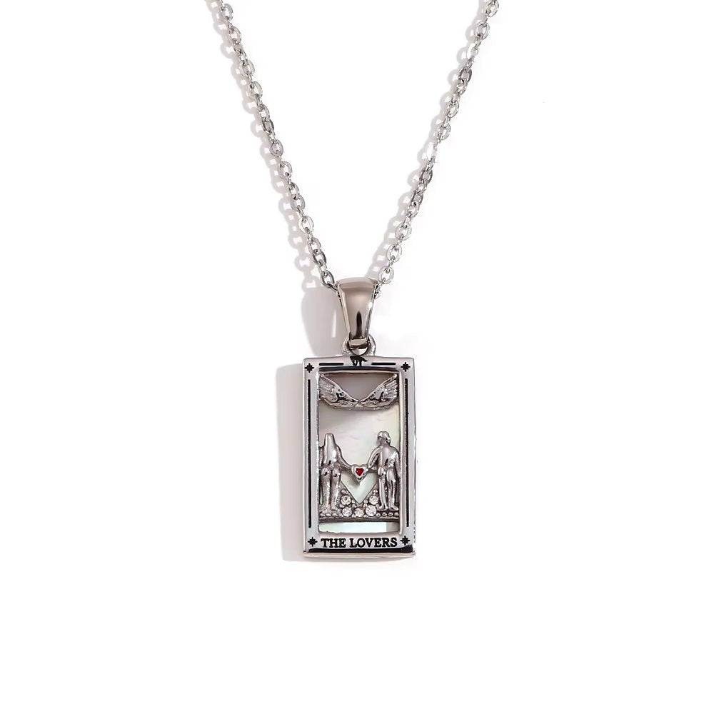 The Lovers Tarot Pendant – 18K Gold Necklace of Wild Romance