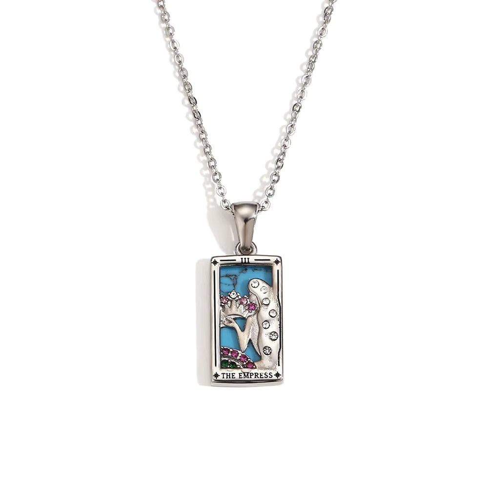 The Empress Tarot Pendant – 18K Gold Necklace of Divine Feminine Energy