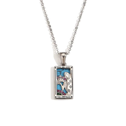 The Empress Tarot Pendant – 18K Gold Necklace of Divine Feminine Energy