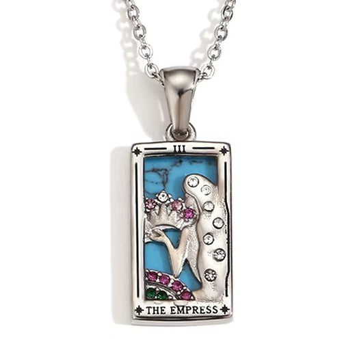 The Empress Tarot Pendant – 18K Gold Necklace of Divine Feminine Energy