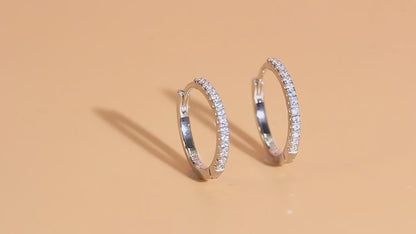 Lustra Mini Hoops | Cubic Zirconia S925 Sterling Silver